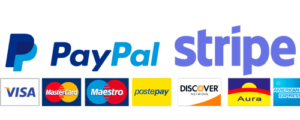 Paga in totale sicurezza con PayPal e Stripe