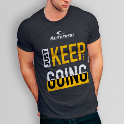 T-shirt Anderson JUST KEEP GOING