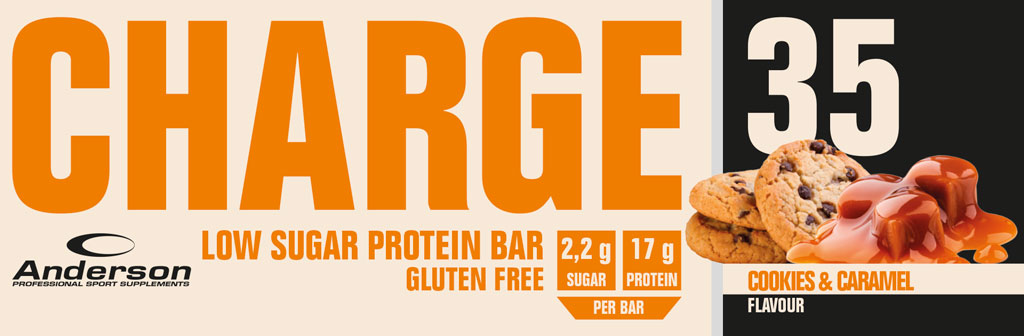 Barretta proteica CHARGE 35 al gusto Cookies & Caramel Barretta proteica CHARGE 35 al gusto Cookies & Caramel